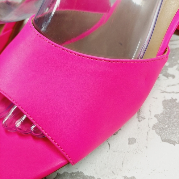 New ABOUND Erica Clear Strap Sandal In Pink Knockout E753 - Picture 5 of 11